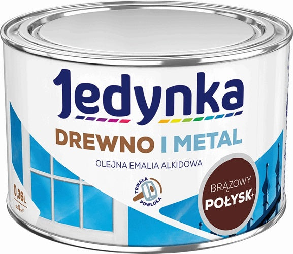 Alkydový email na drevo a kov Hnedý 0,36l