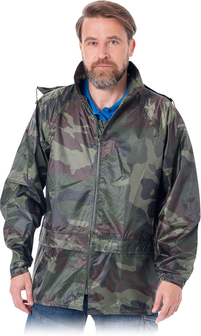 Kpnpmo Camo regnjacka med huva storlek M