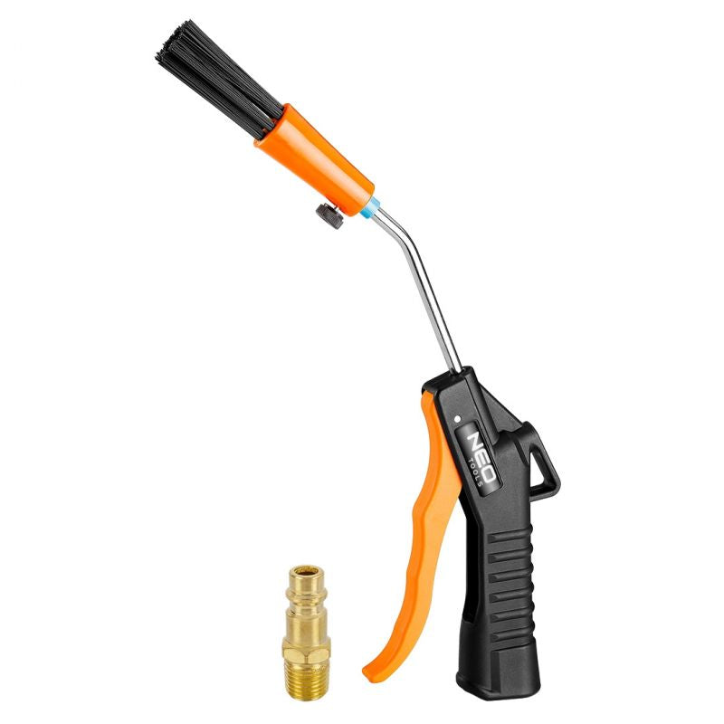 Pistola de soplado con cepillo