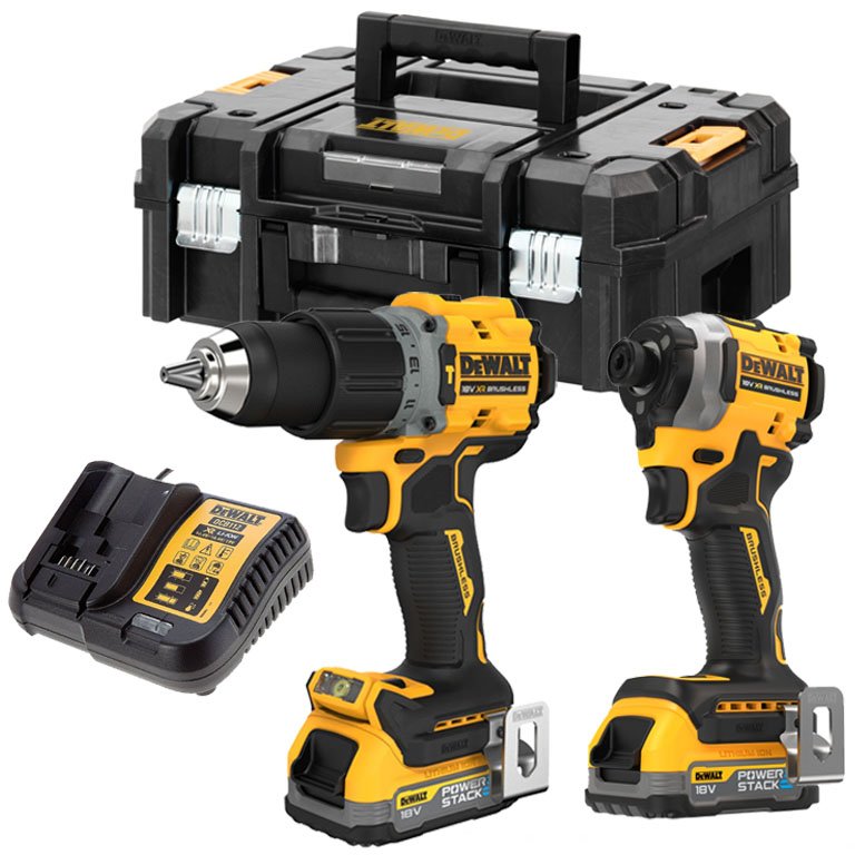 Dcd805 Skruvmejsel + Dcf850 Driver Set 18v 2*1,7ah
