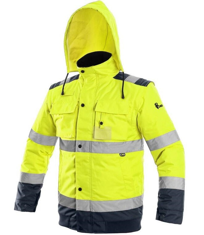 2-in-1 Yellow Insulated Jacket Cxs Luton Size M