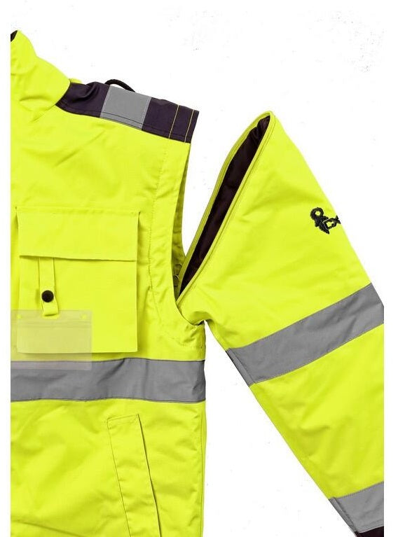 2-in-1 Yellow Insulated Jacket Cxs Luton Size M