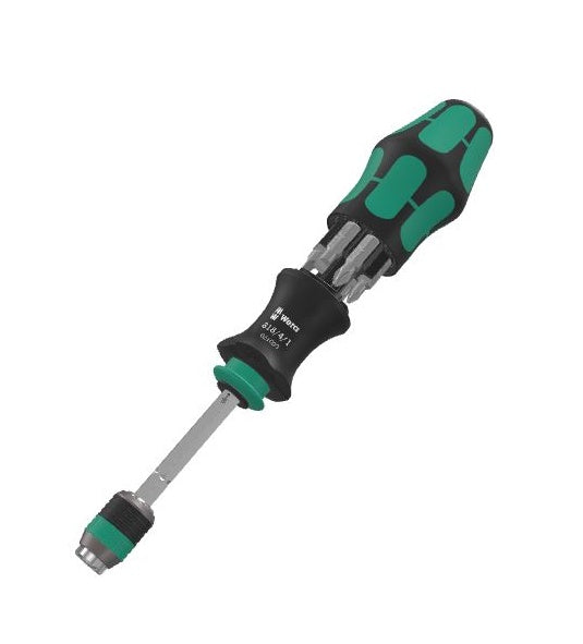 Handle With Bit Holder 1/4' With Magnet + 6 Bits