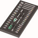 Insert en mousse Zyklop 1/4'' 8000 A Set 1 37 Pcs.