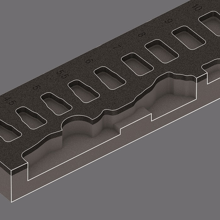 Zyklop Foam Insert 1/4'' 8000 A Set 1 37 Stk.