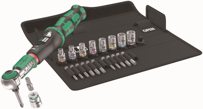 Chiave dinamometrica. Safe-torque A 2 Set 1.1/4'' 2-12 Nm 23 Pezzi.