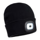 B029 Cappello Con Lampada Led/usb Nero