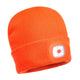 B029 Cappello Con Lampada Led/usb Arancio