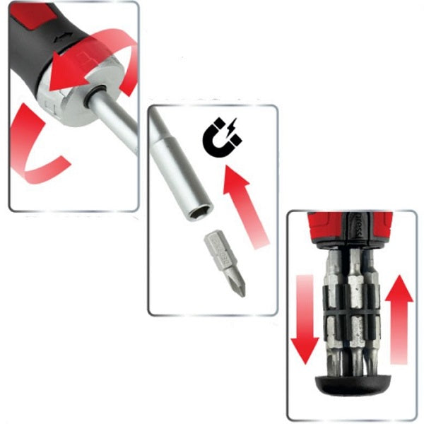 Multi-ratch Screwdriver + Bits