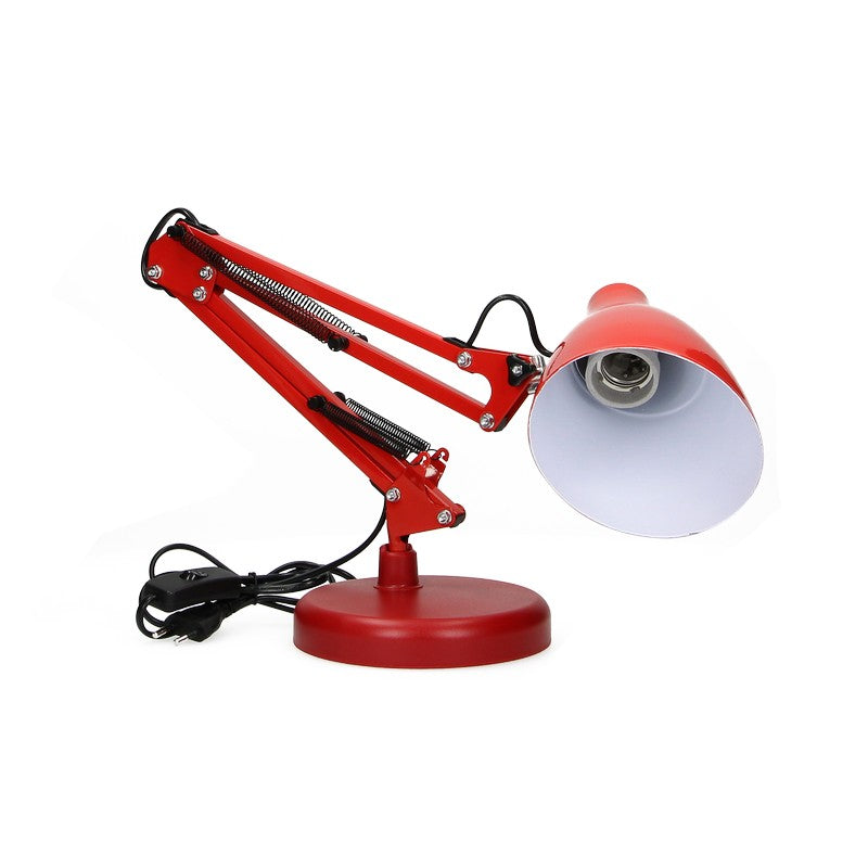 Lampe de Bureau Dian 60w E27 Acier Rouge