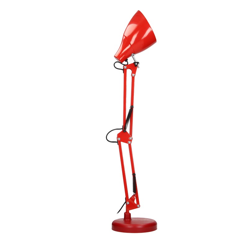 Lampe de Bureau Dian 60w E27 Acier Rouge