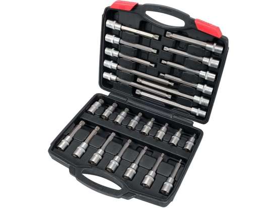 Set med 1/2'' spline skaftnycklar 26 st