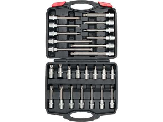 Set med 1/2'' spline skaftnycklar 26 st