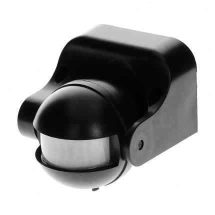 Pohybový senzor 180° IP44 1200w černý
