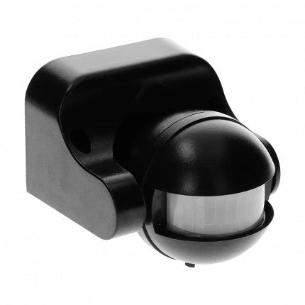 Rörelsesensor 180° Ip44 1200w Svart