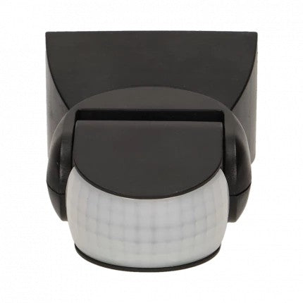 Rörelsesensor 180 grader Ip65 1200w Svart