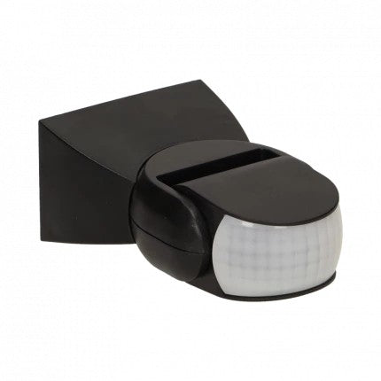 Rörelsesensor 180 grader Ip65 1200w Svart