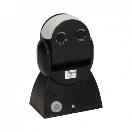 Rörelsesensor 180 grader Ip65 1200w Svart