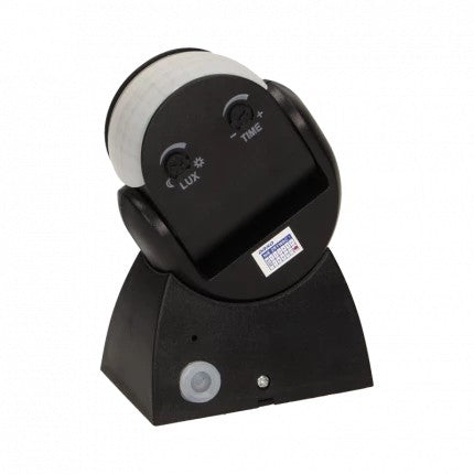Rörelsesensor 180 grader Ip65 1200w Svart