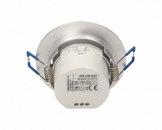 Capteur de mouvement en aluminium encastré à 360°