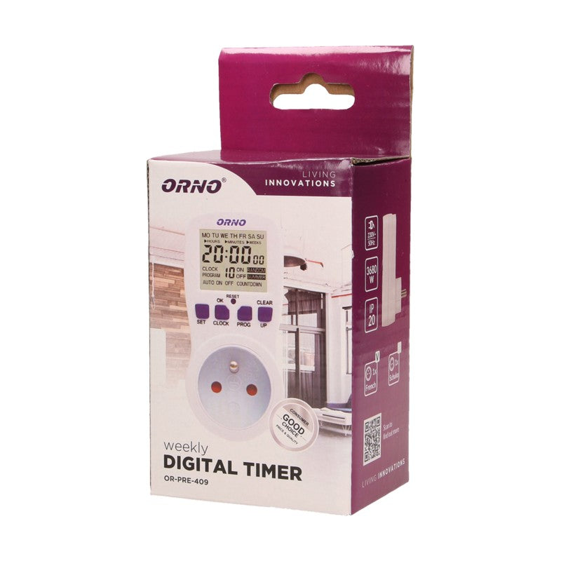 Minuterie électronique 3680w 16a