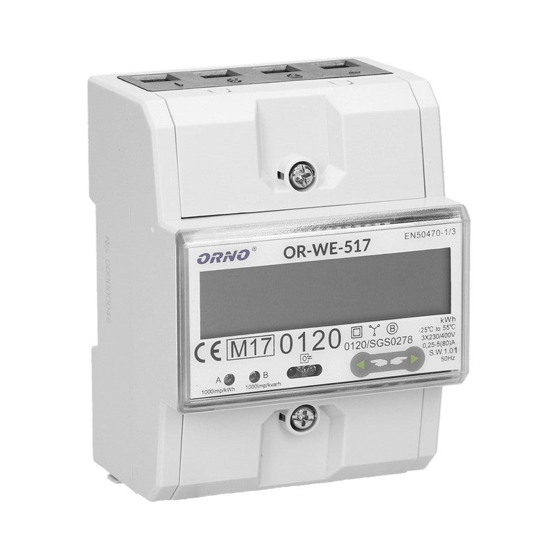 3-faset elmåler 80a Rs485 Mid