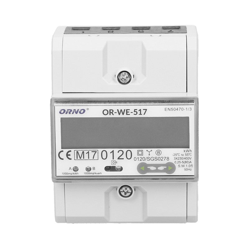 3-faset elmåler 80a Rs485 Mid