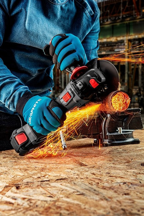 Bezuhlíková uhlová brúska 125 mm Energy+ 18 V bez akumulátora