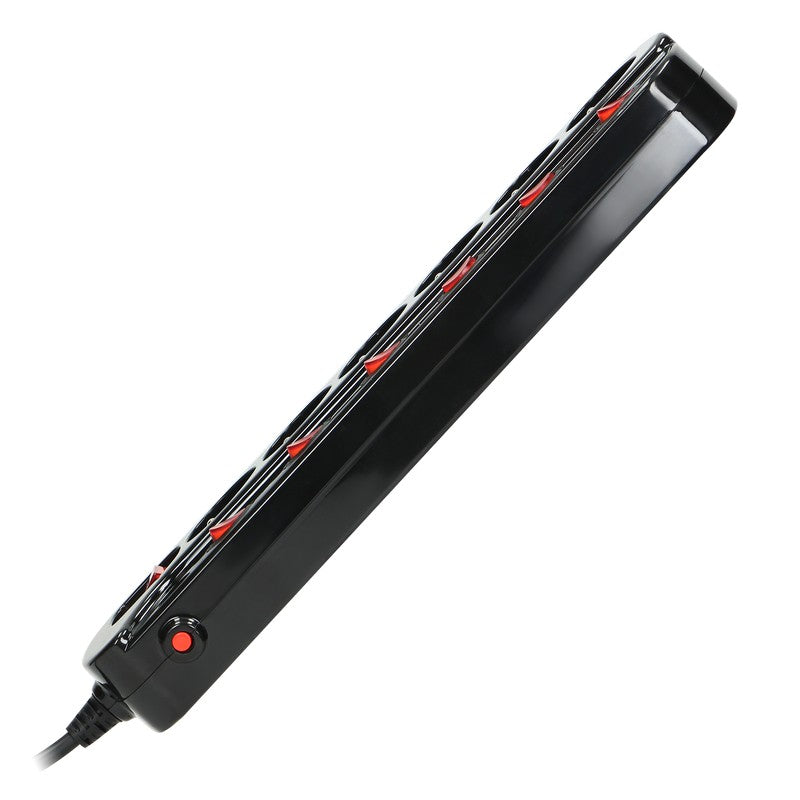 Priză de alimentare „multiswitch” 6x2p+z Cablu 3x1,0m Negru