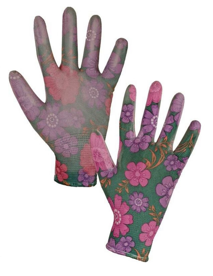 Leiva Protective Gloves With Flowers Size 8