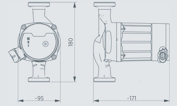 Bomba Circuladora Electrónica Para Calefacción Central 25/60 6/4''