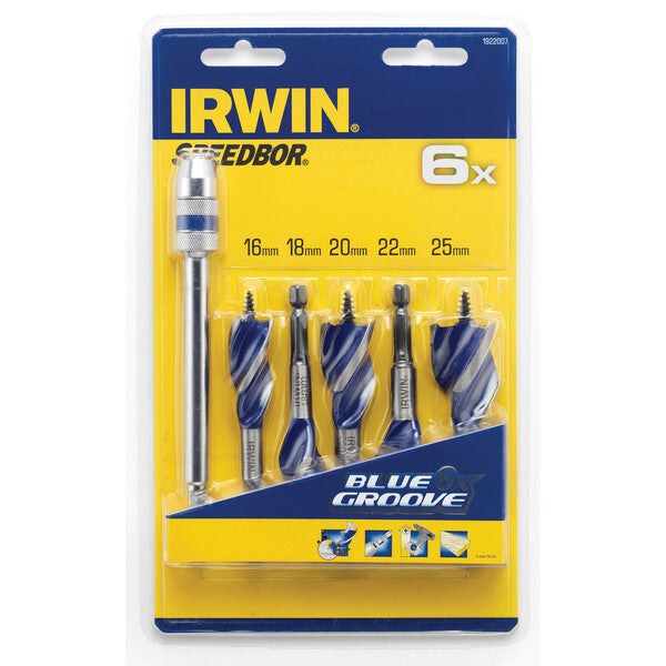 Set di punte per legno Blue Groove 6x 5 pezzi