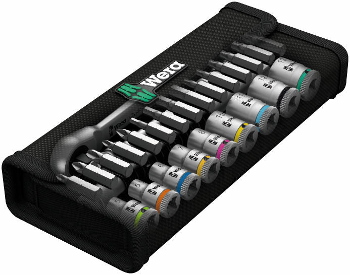 Jeu de clés à douille Zylkop 1/4'' 5-13 mm 28 pièces.