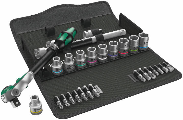 Zyklop Speed Ratchet 1/2'' i metriskt set 28 delar