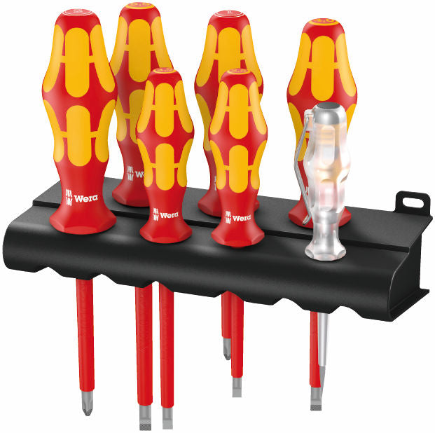 Kraftform 100 Series Screwdriver Set + Voltage Tester + Hanger.