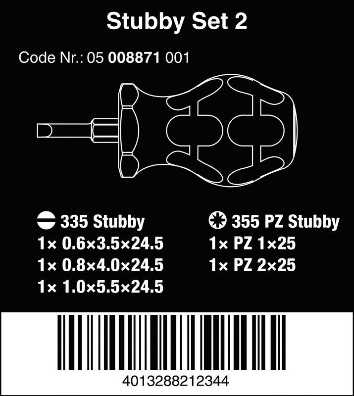 Stubby Set 2 5-częściowy zestaw wkrętaków