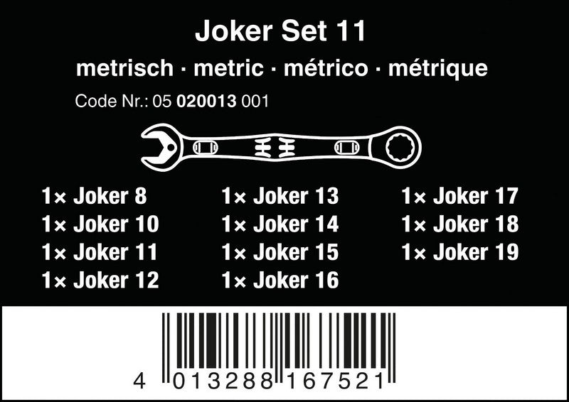 Joker Ratchet Combination Spanner Set