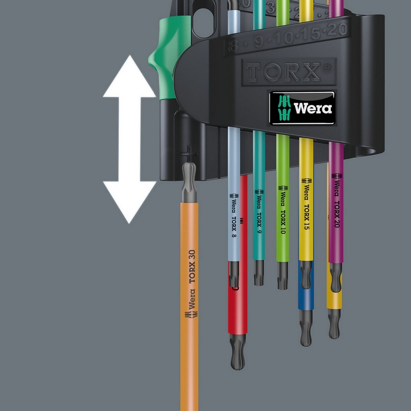 Conjunto de chaves multicoloridas Torx Tx8-tx40