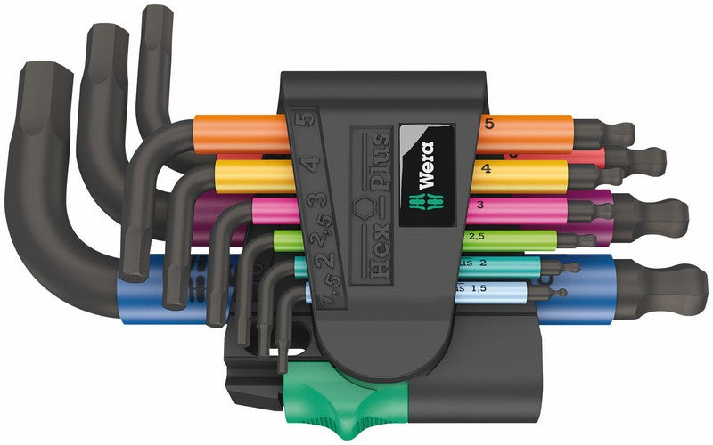 Set de chei hexagonale multicolore 950/9 cu tijă