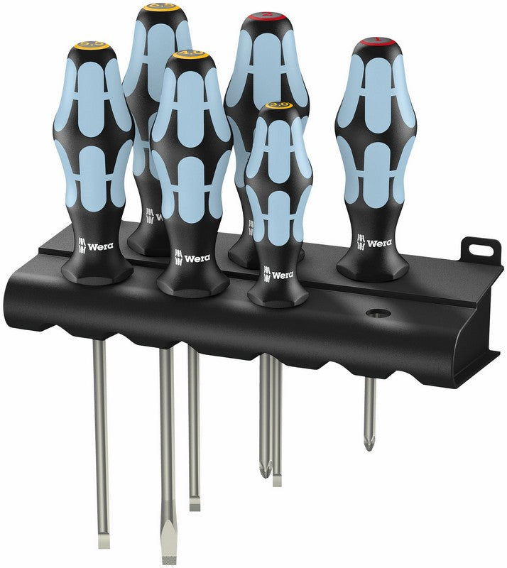 Stainless Steel Screwdriver Set + Hanger 6 Pcs