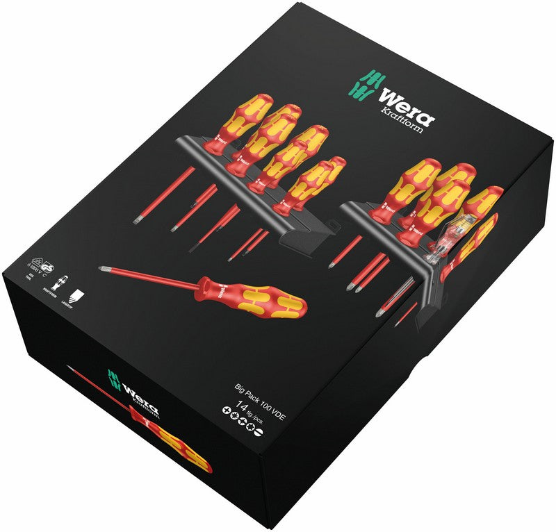 Juego Destornilladores Kraftform Vde 14 Pzas.