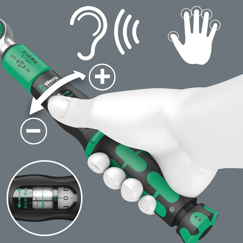 Llave dinamométrica Safe-Torque A 1 1/4'' 2-12 nm 10 piezas.