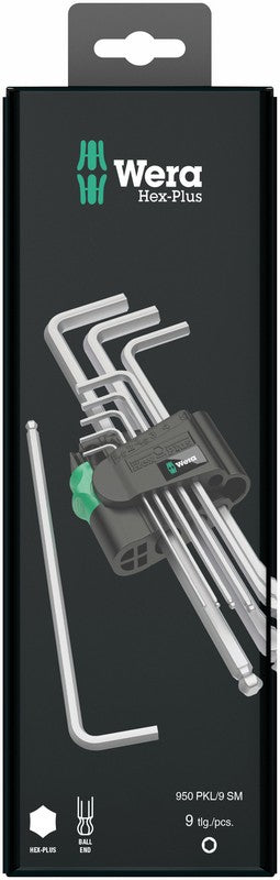 Set Di Chiavi Metriche A Testa Sferica Esagonale Plus 9 Pz