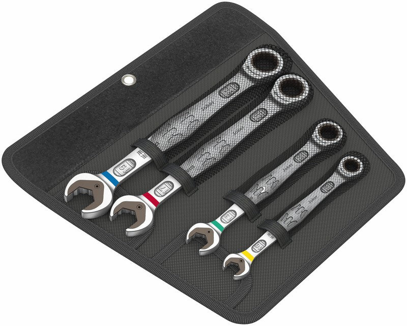 Set Of Combination Spanner With Ratchet 6000 Joker 4 Pcs.