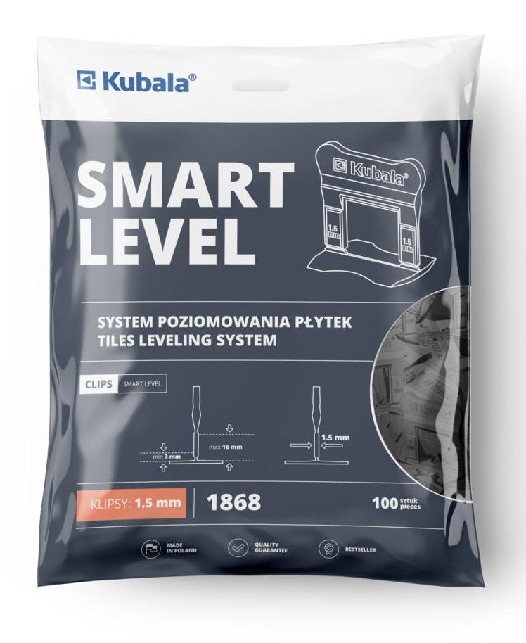 Cleme Pentru Sistem de Nivelare Placi 100 Piese 1.5mm