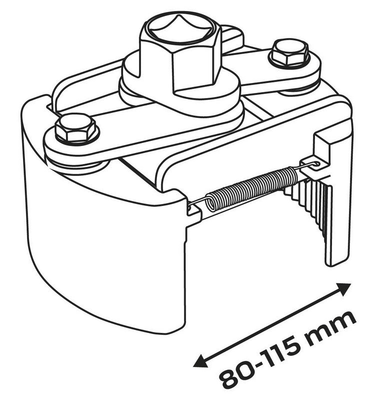 Automata olajszűrő kulcs 80-115 mm