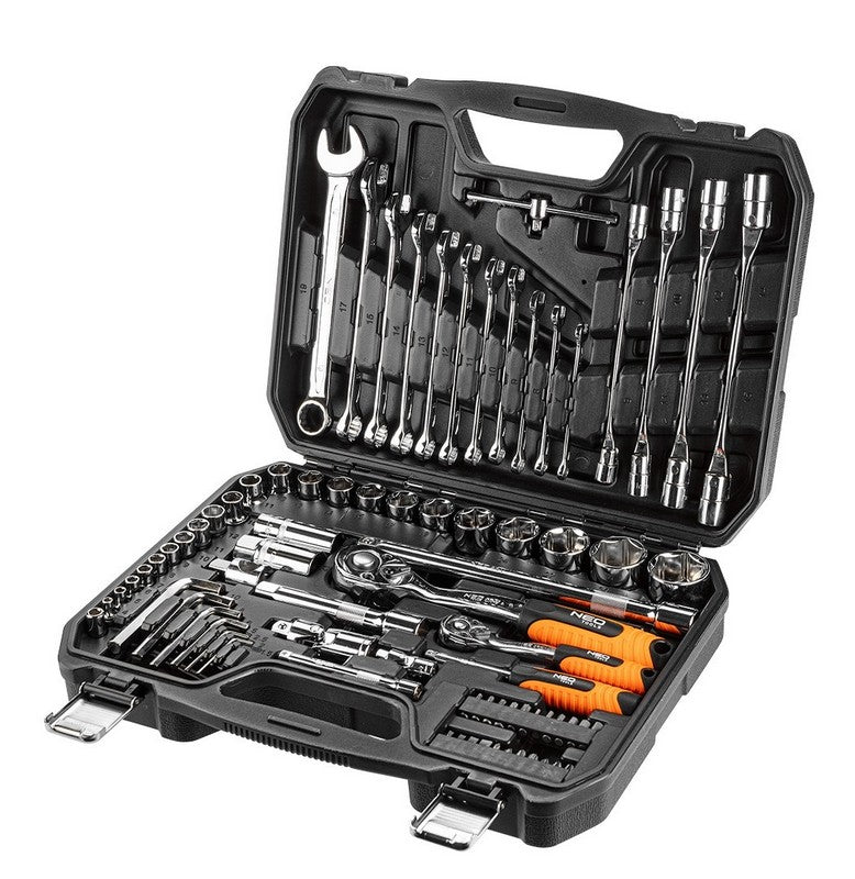 Set Chiavi a Bussola 1/4'' 1/2'' 77 Parti Crv