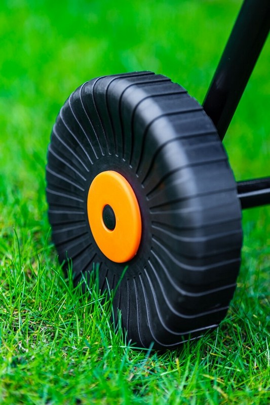 Carrello Portagomma Da Giardino In Plastica Fino A 60 M Di Tubo Da 1/2''