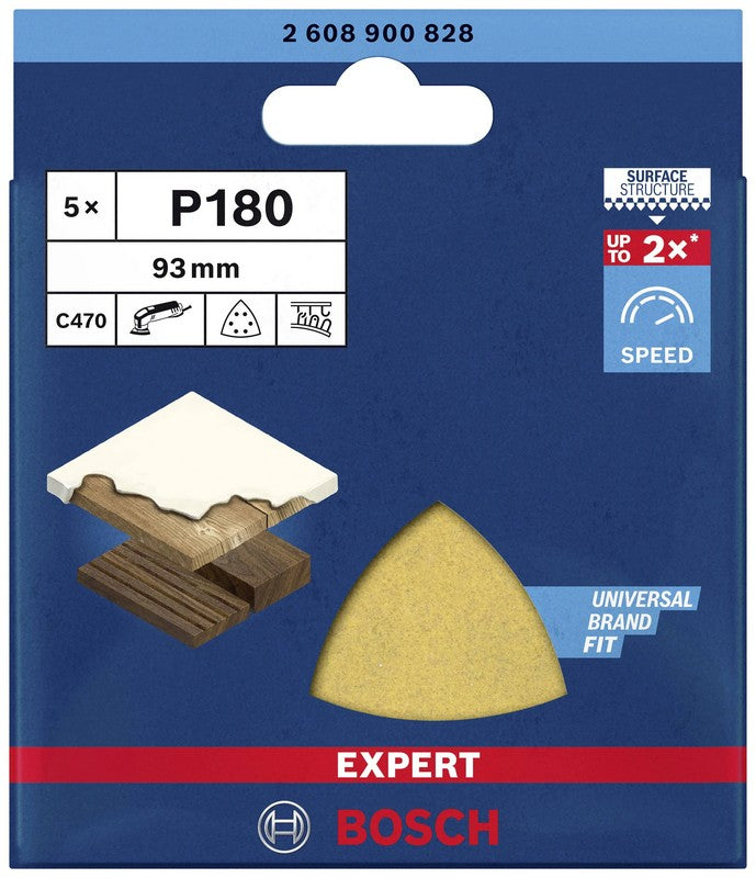 Hârtie abrazivă Expert Exc470 Delta 93mm G180 5 buc
