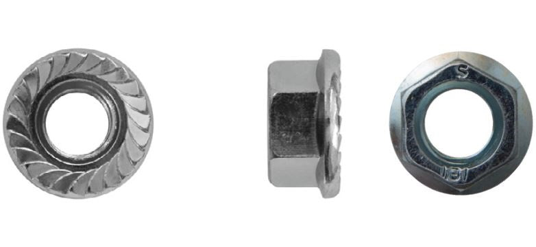 Porca de flange galvanizada Din 6923 M-8